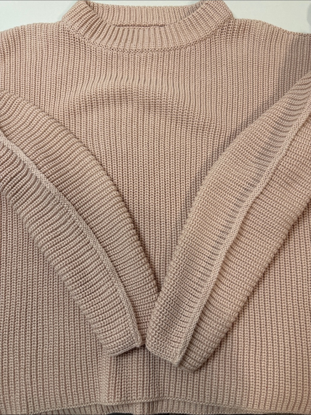 Frank & Eileen Montecito Sweater Classic Pullover - Blush Pink Neutral Cotton - Picture 12 of 13